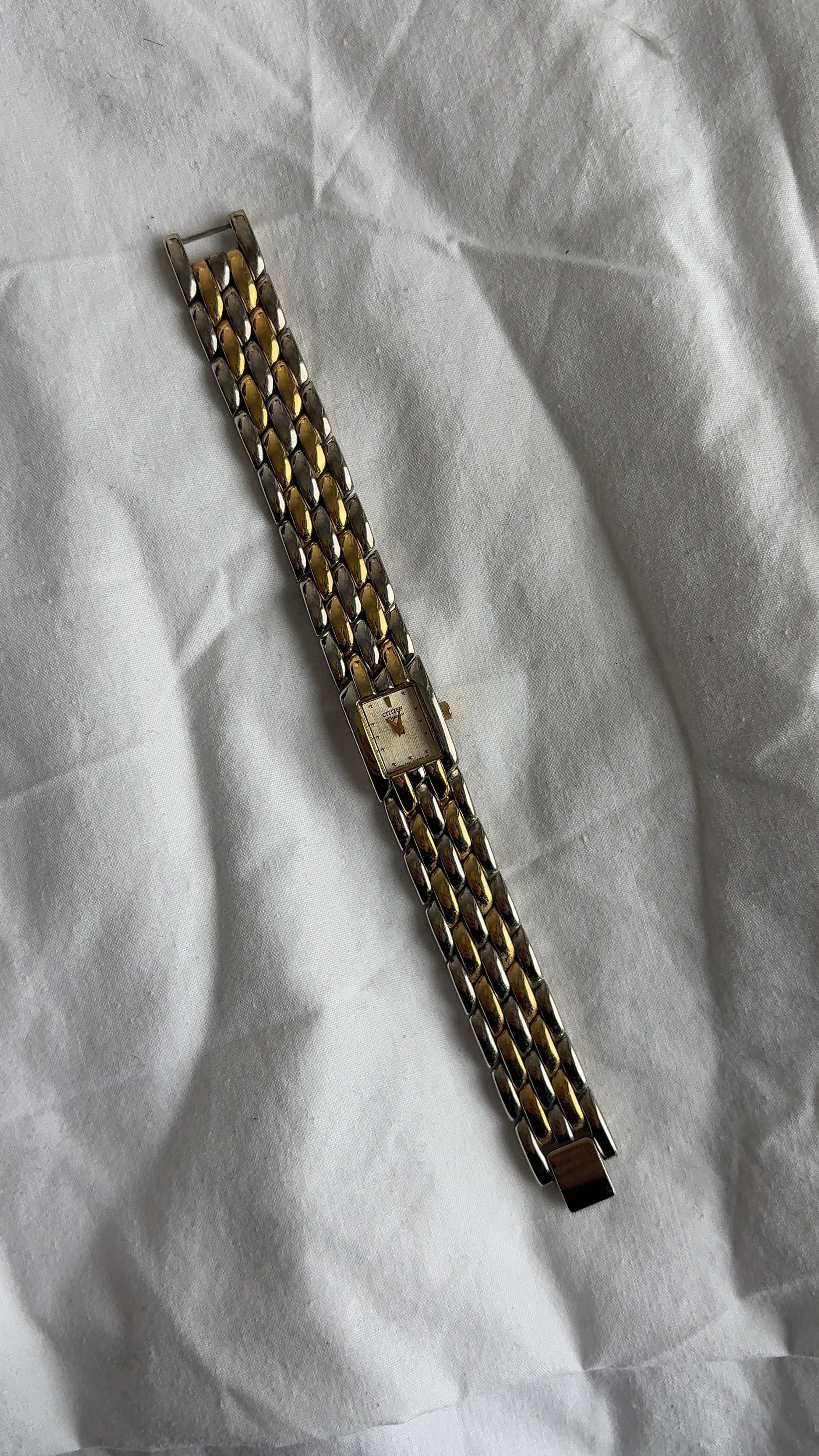 WORKING dainty Two-tone watch