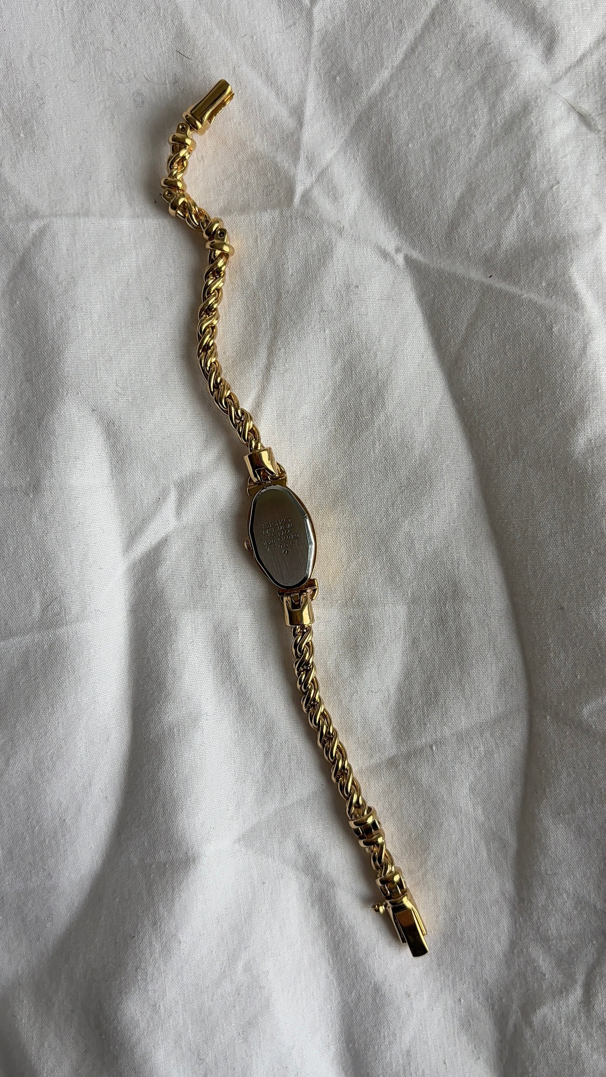 WORKING Navy Gemstone Seiko Watch