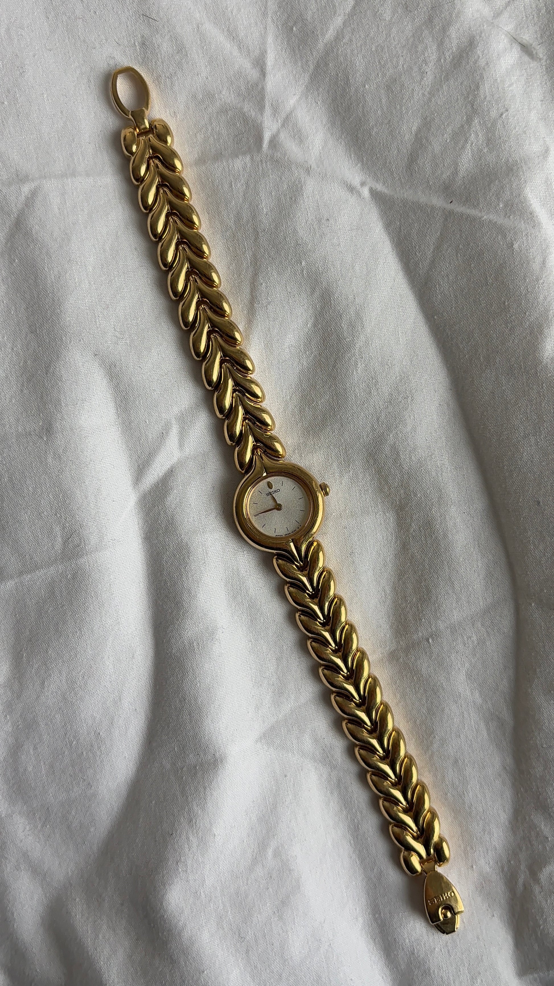 WORKING Gold-Tone Seiko Watch