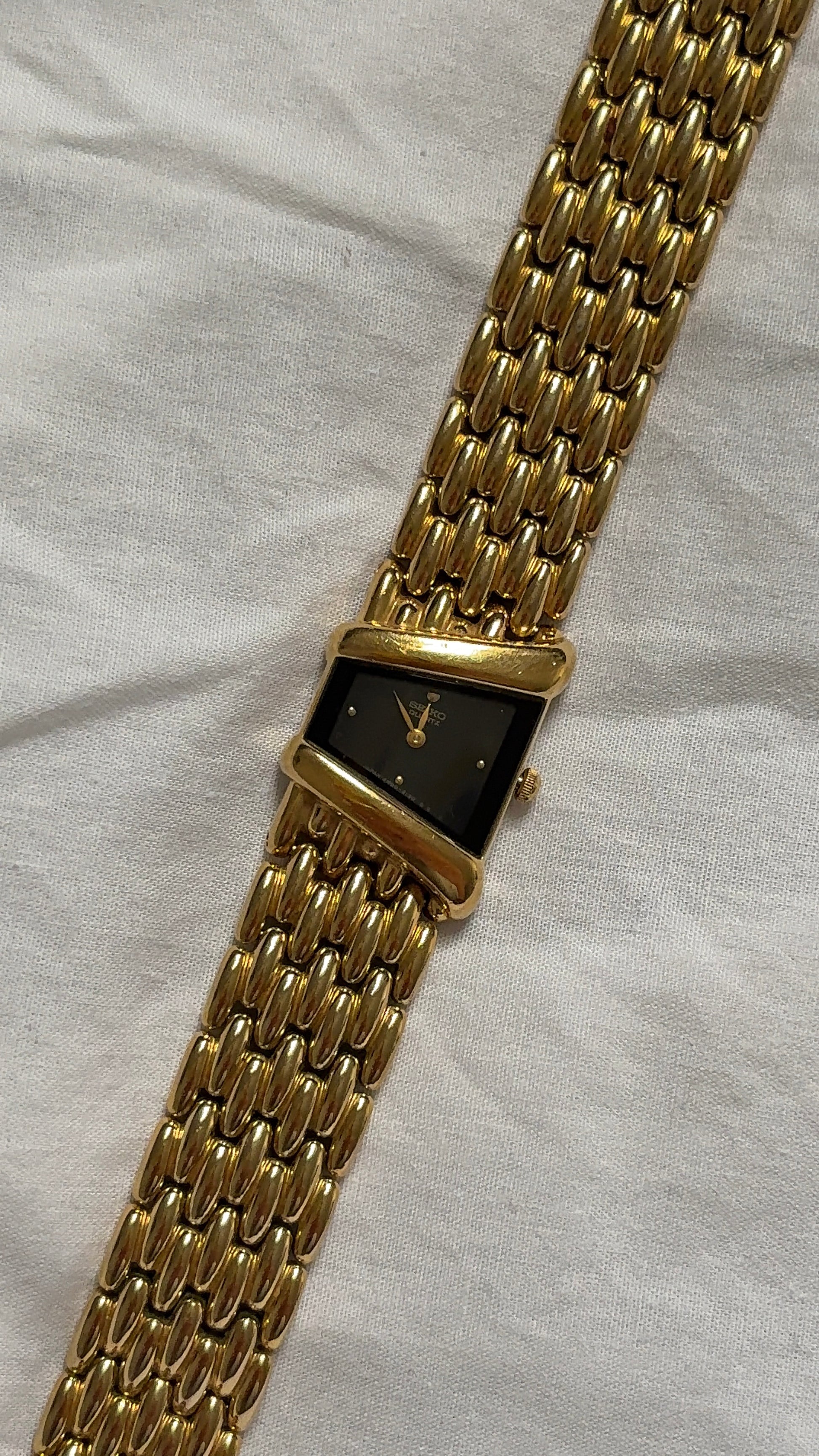 WORKING Seiko Asymmetric Dial Watch