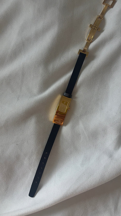 Fendi Sleek Leather Watch