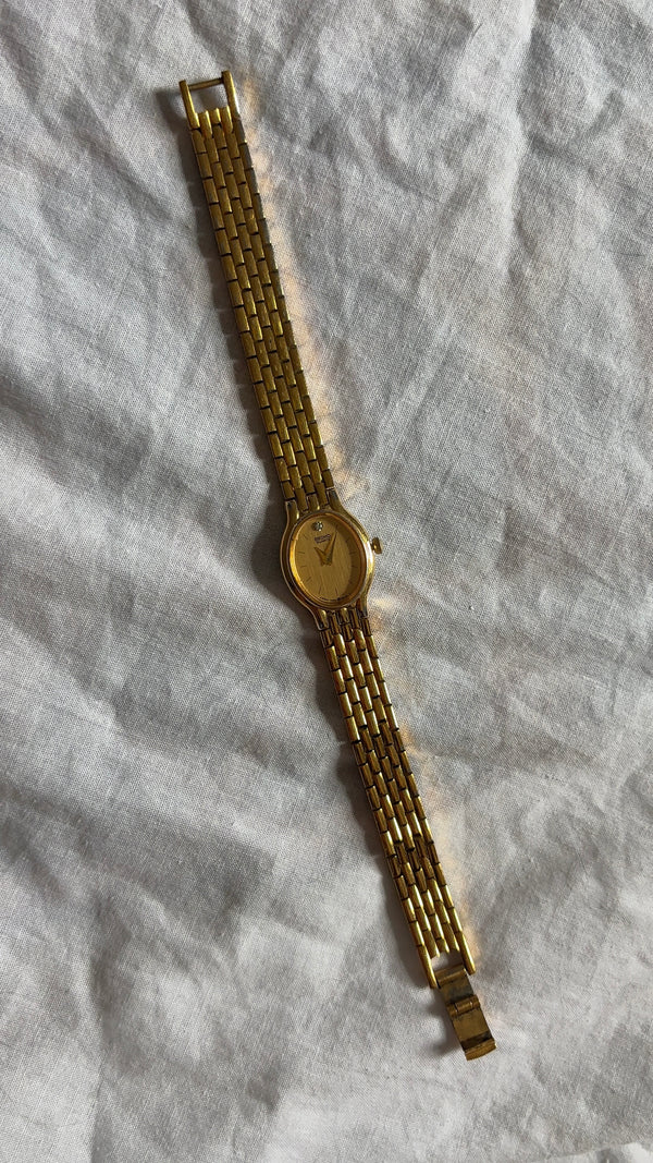 WORKING Dainty Seiko Gold-Tone Watch