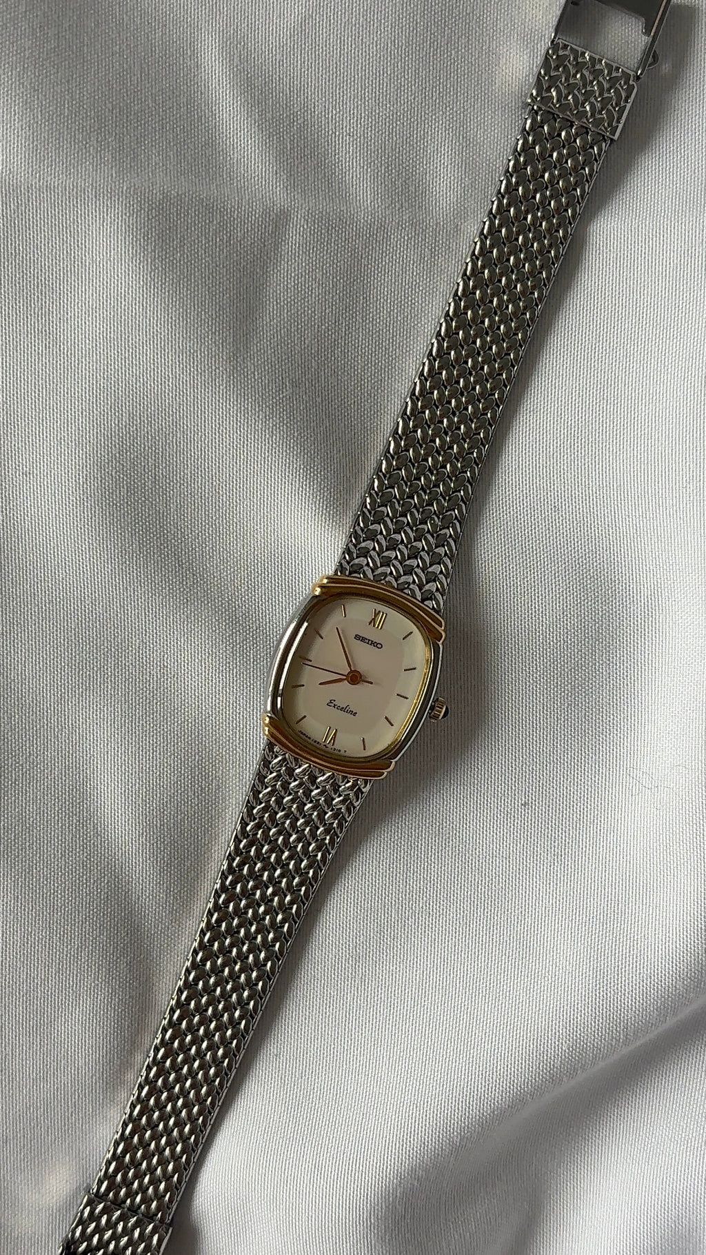 WORKING Dainty Seiko Two-Tone Watch