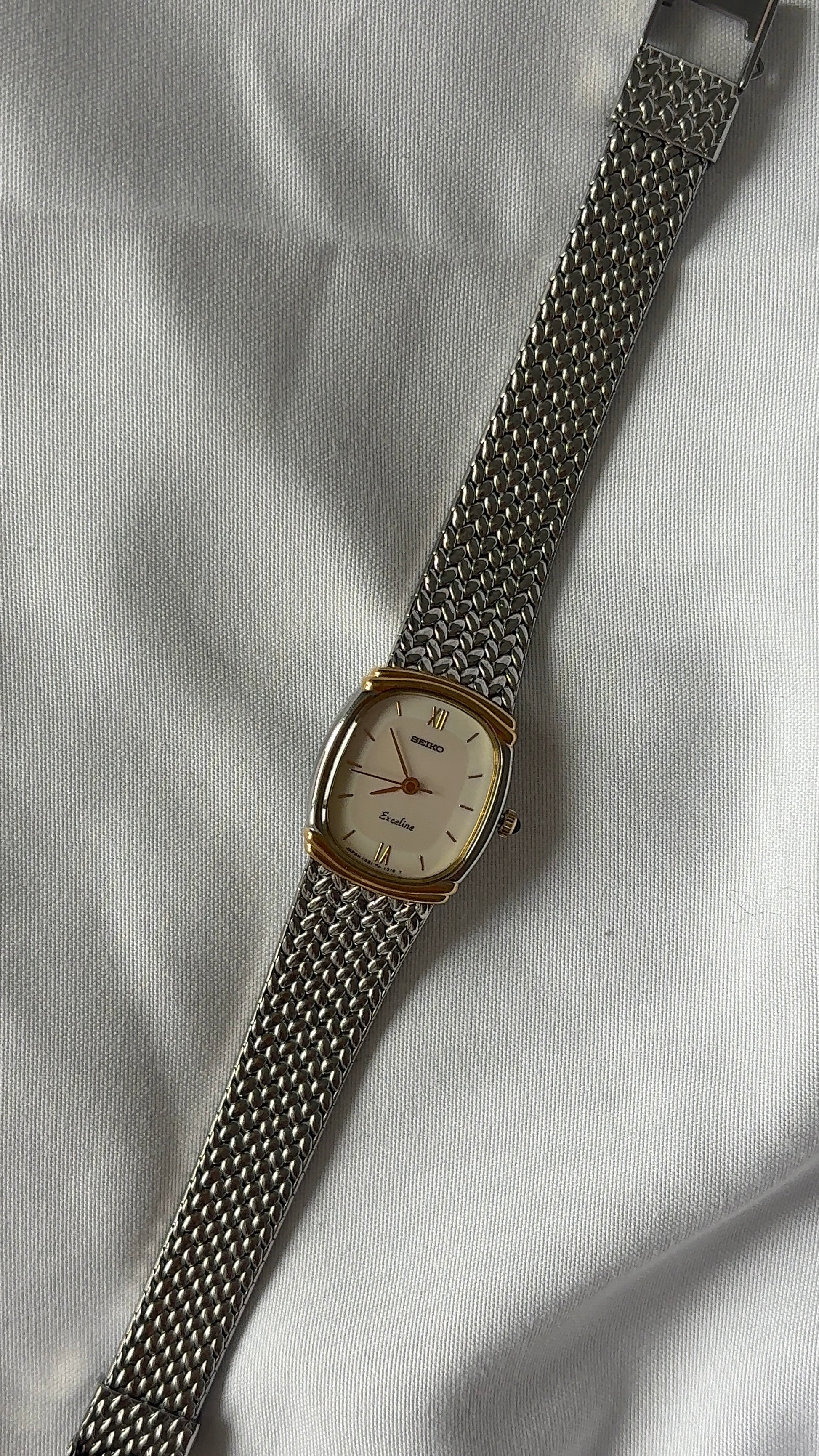 WORKING Dainty Seiko Two-Tone Watch