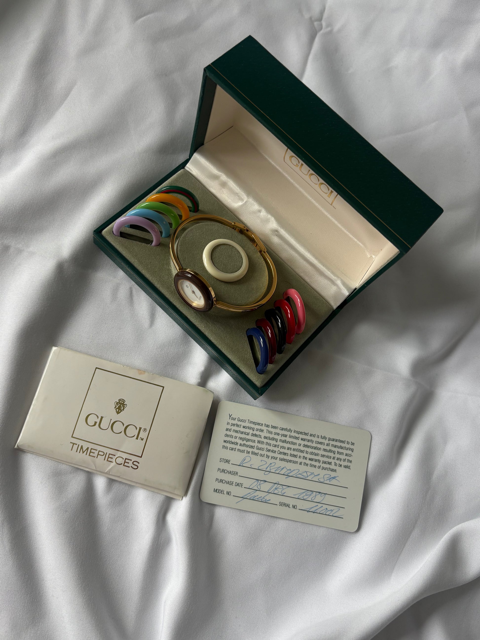 WORKING Gucci Interchangeable Bezel Set