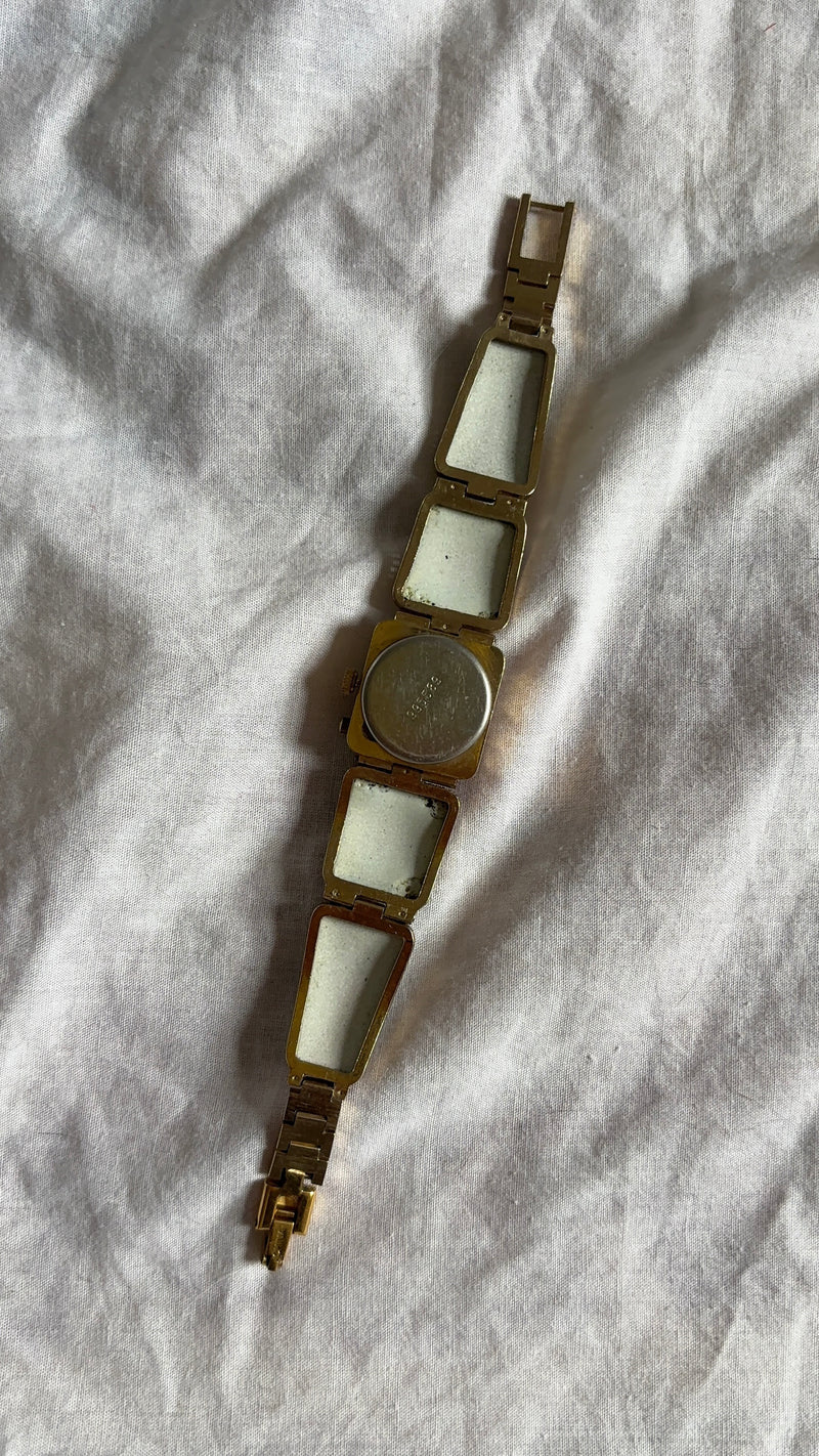 WORKING Floral Peek-A-Boo Watch