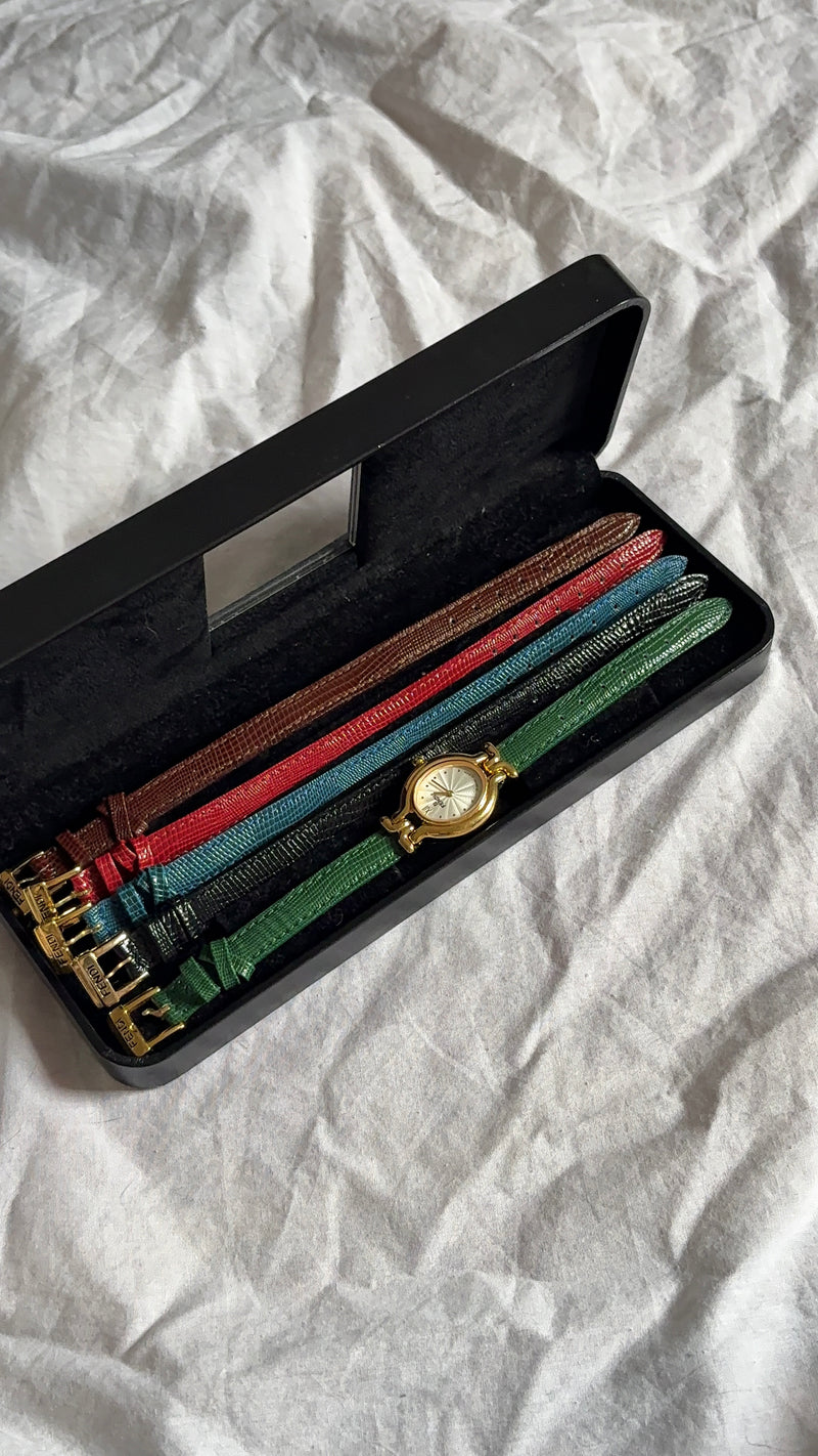 WORKING Fendi Interchangeable Band Watch Set