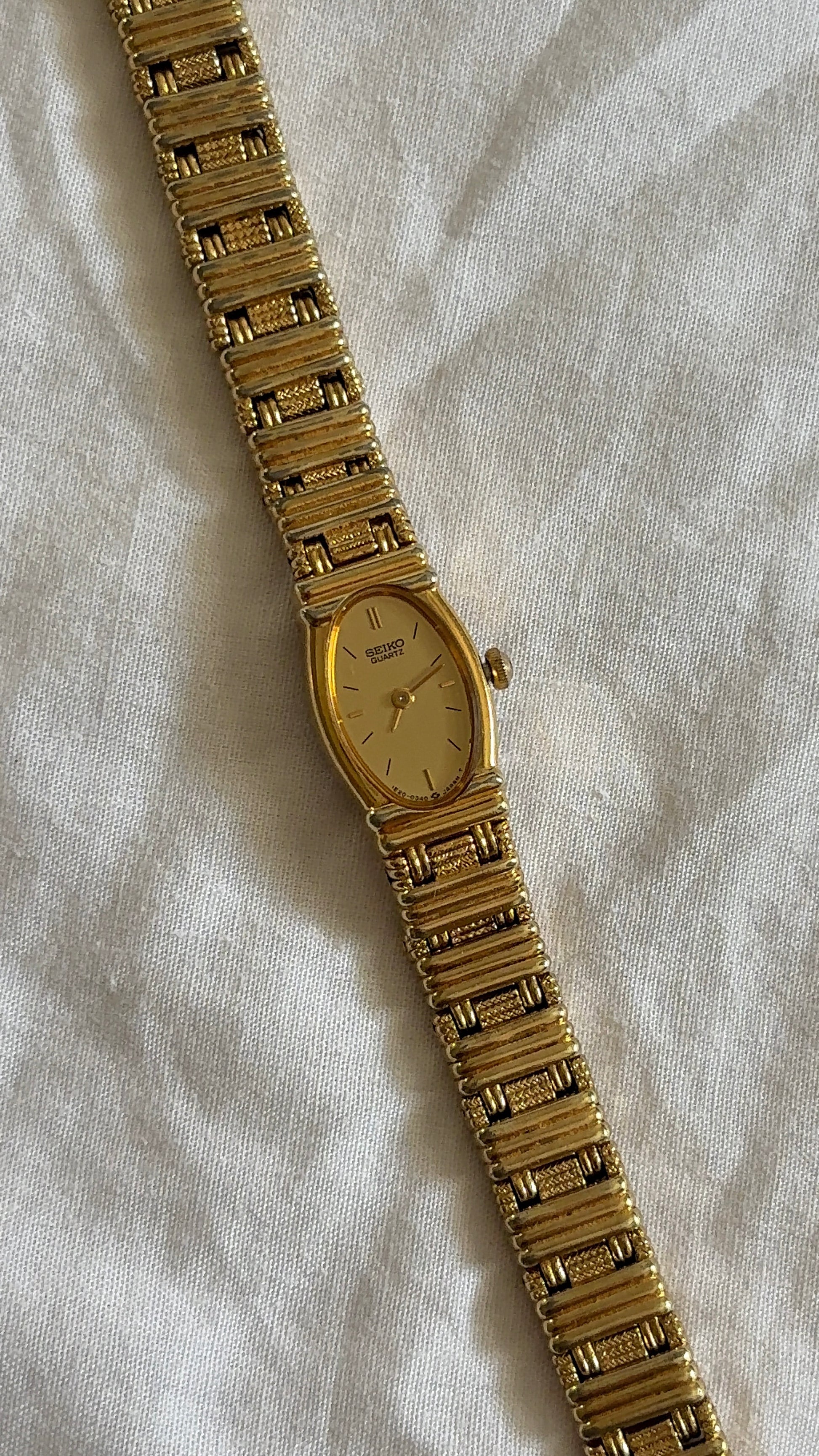 WORKING Dainty Seiko Gold-Tone Watch