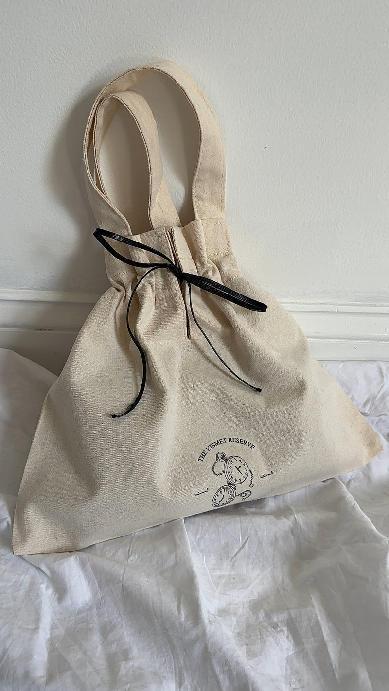 Mini Drawstring Tote Bag & Matchbox