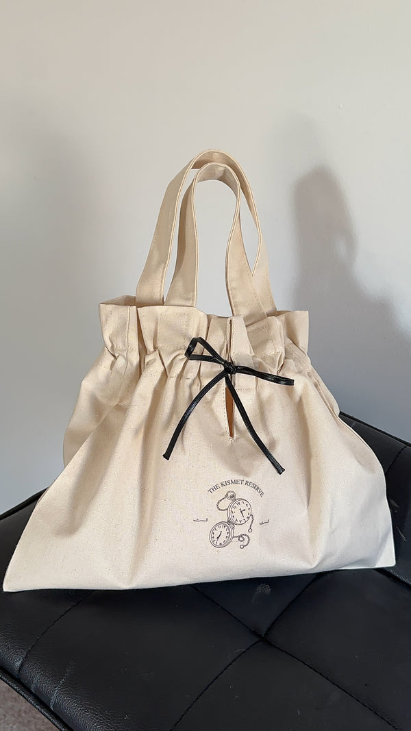 Mini Drawstring Tote Bag