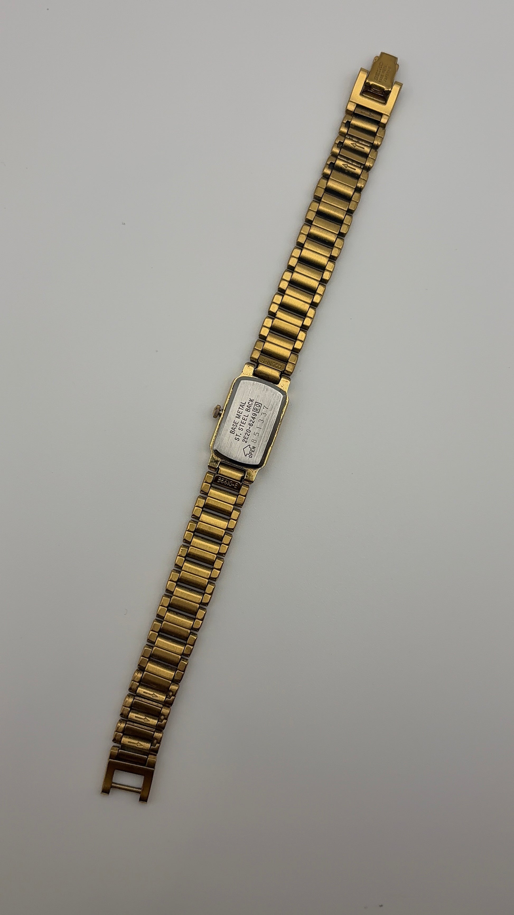 WORKING Seiko Black Dial Clasp Watch