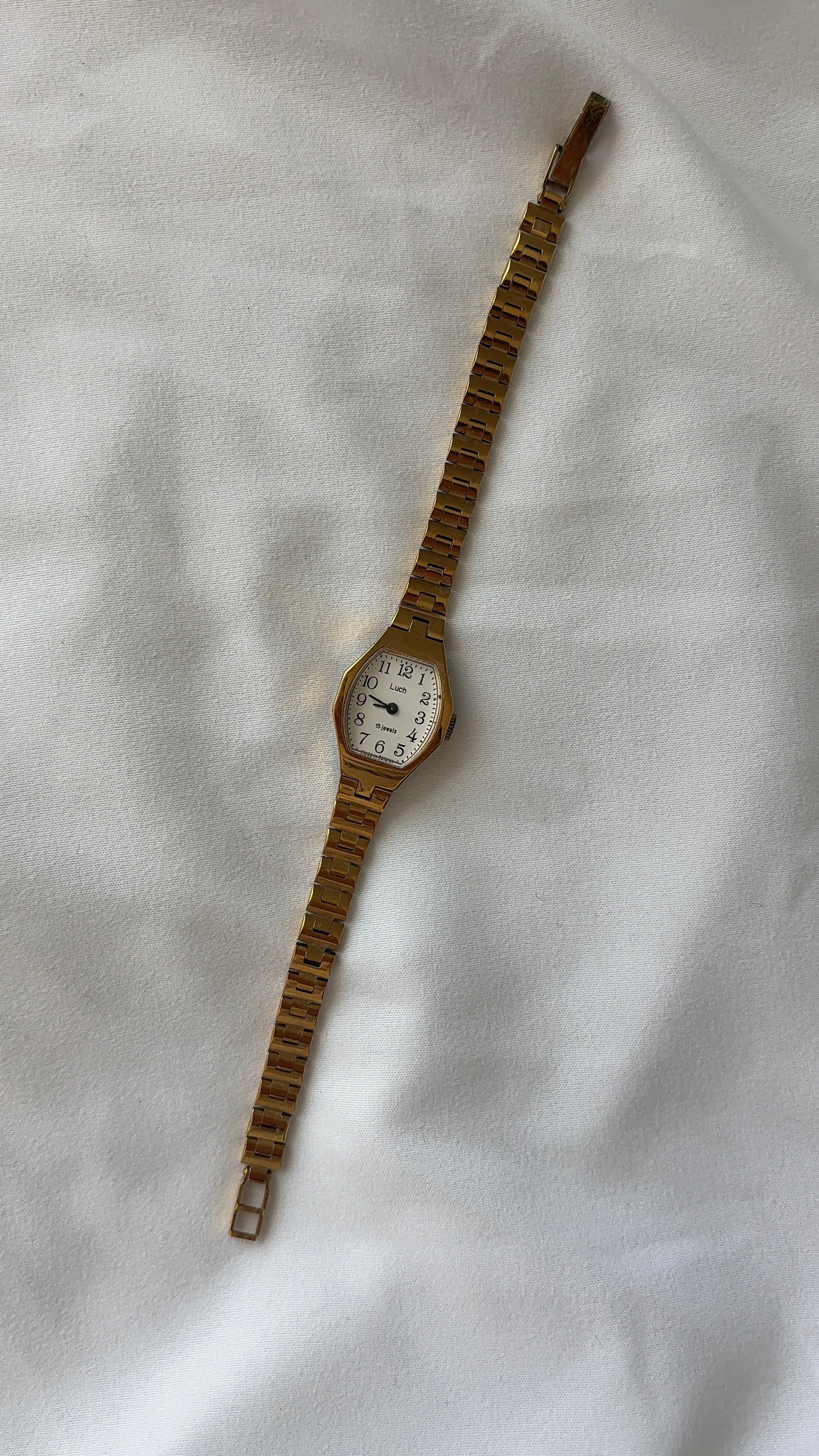 WORKING Luch Gold Slimline Watch