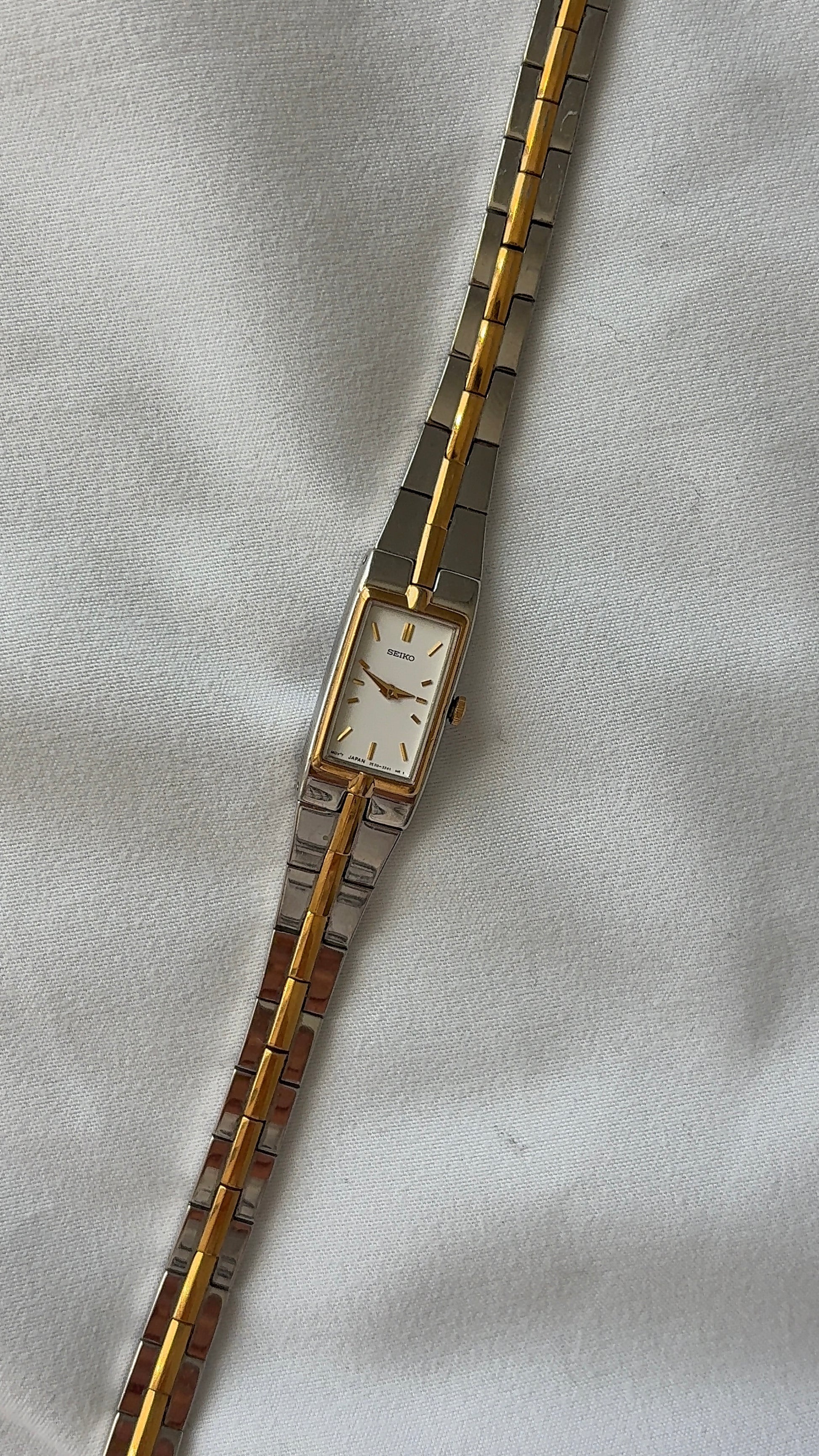 WORKING Seiko Rectangular Link Watch