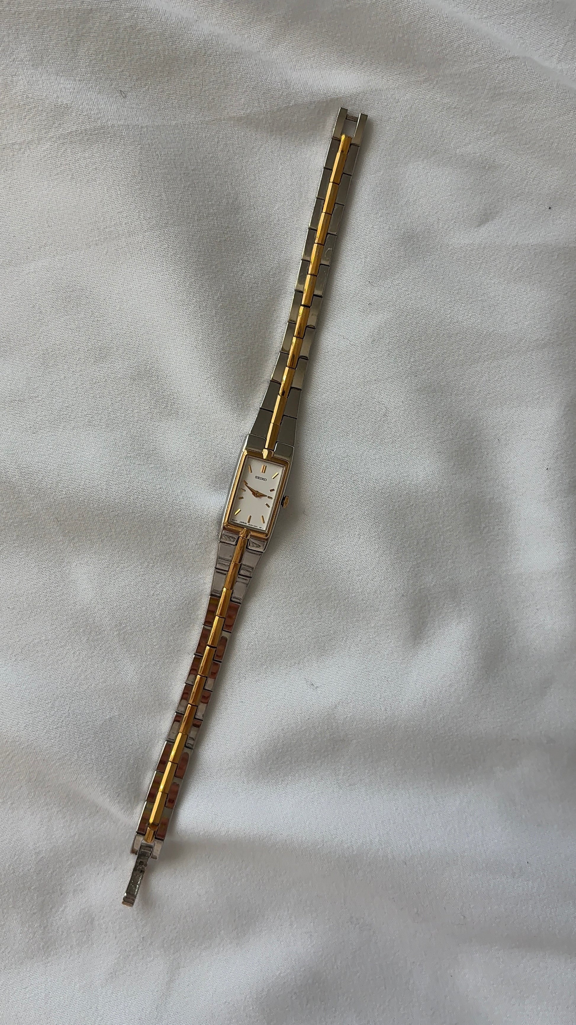 WORKING Seiko Rectangular Link Watch