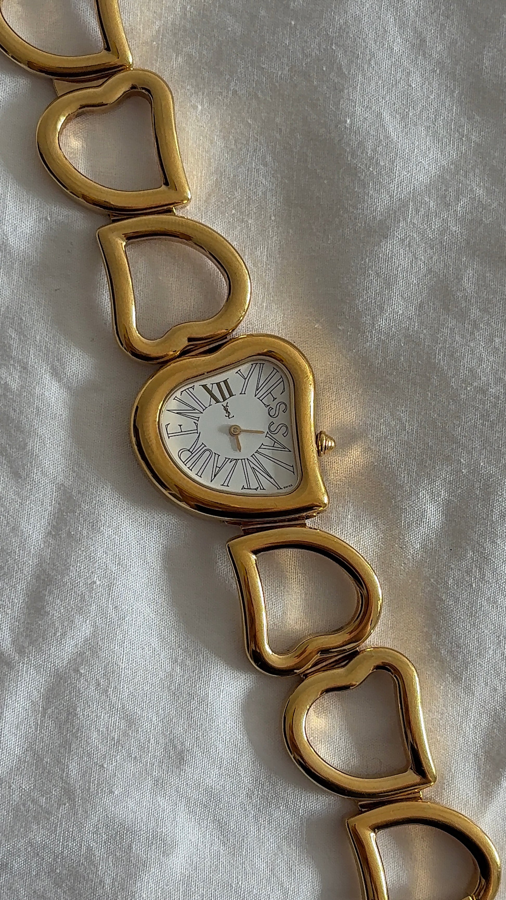 WORKING YSL Heart Shaped Watch with Authentication