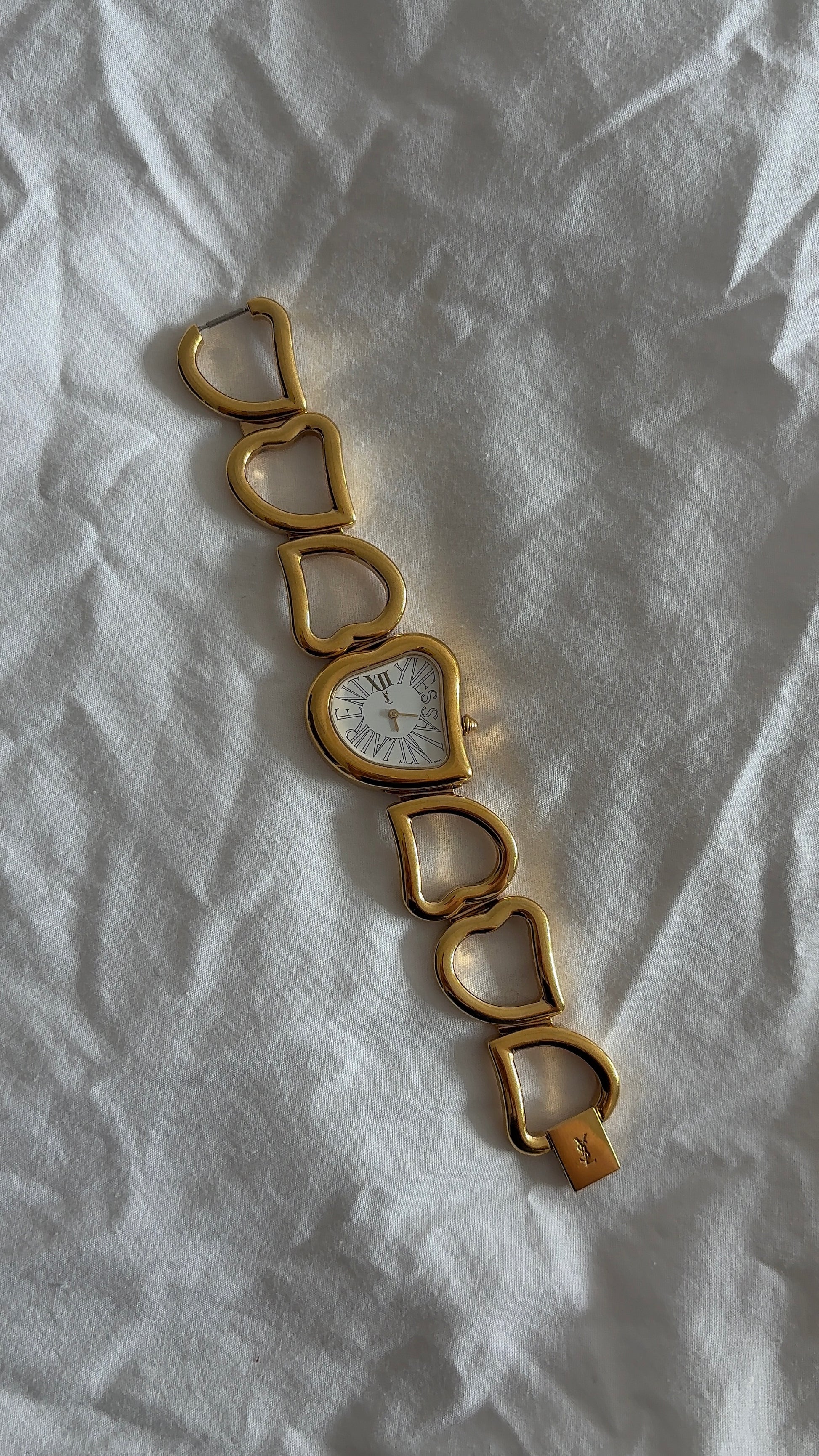 WORKING YSL Heart Shaped Watch with Authentication
