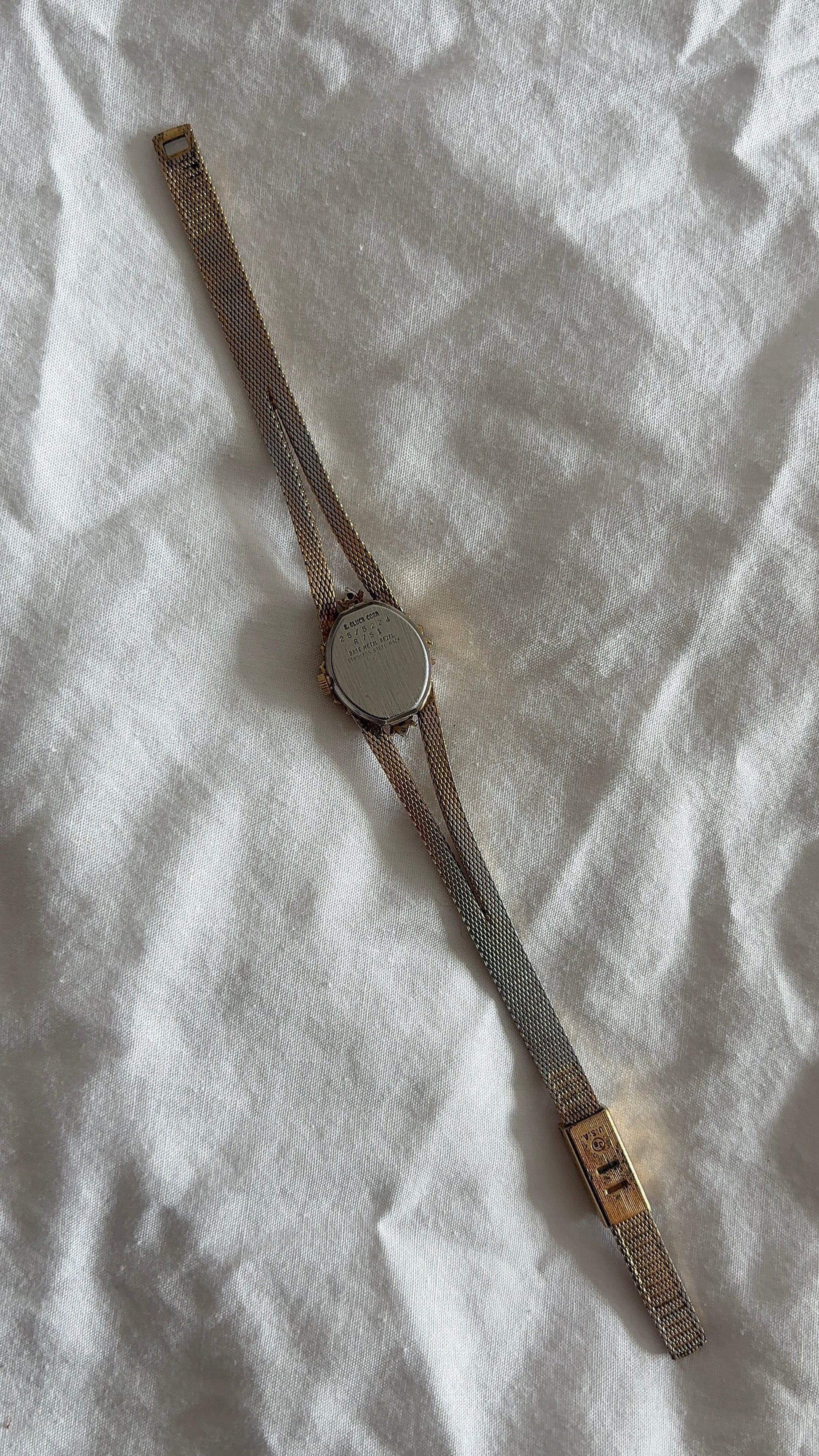 WORKING Deauville Gold Braided Mesh Watch