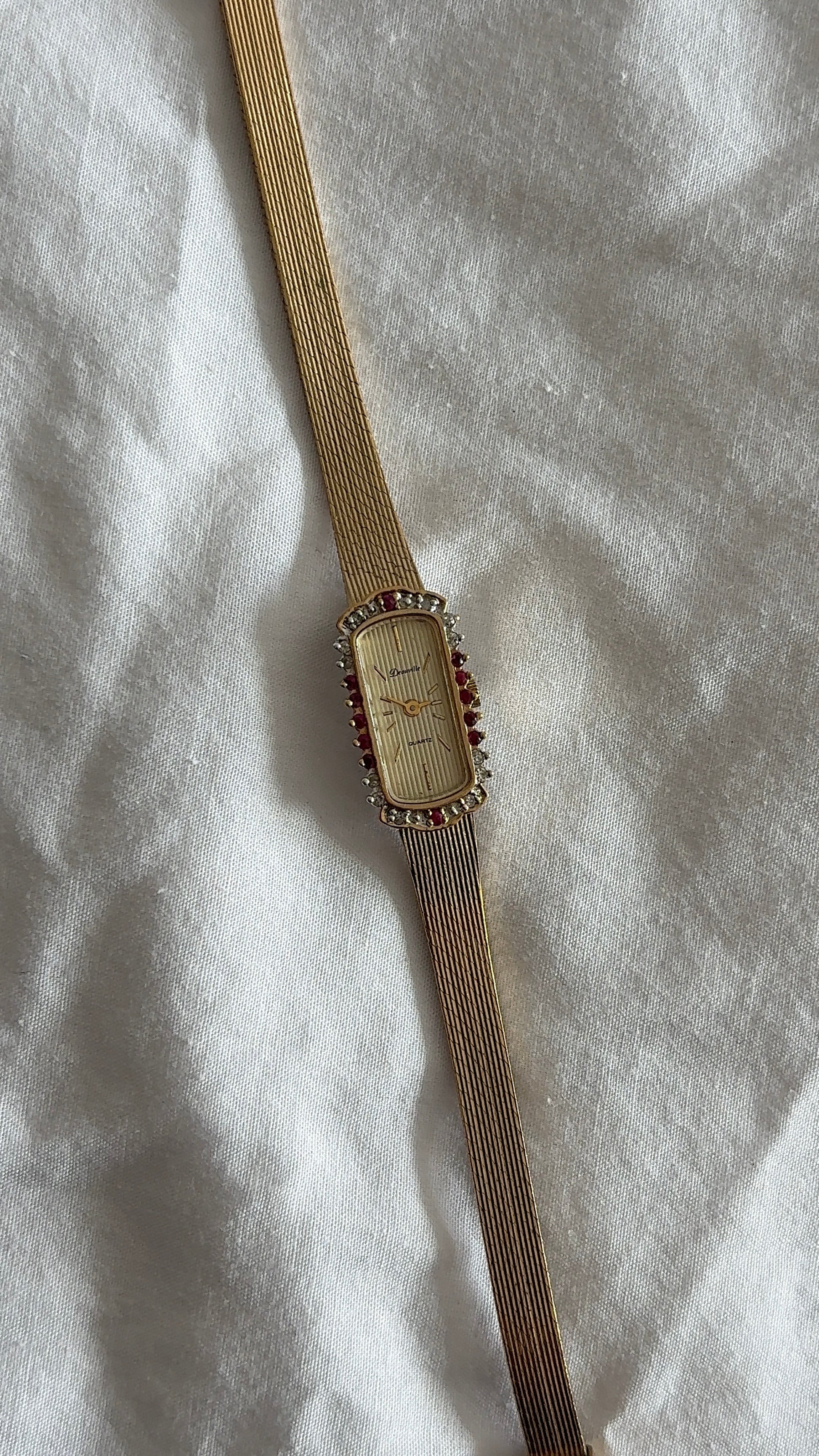 WORKING Deauville Gemstone Dial Watch