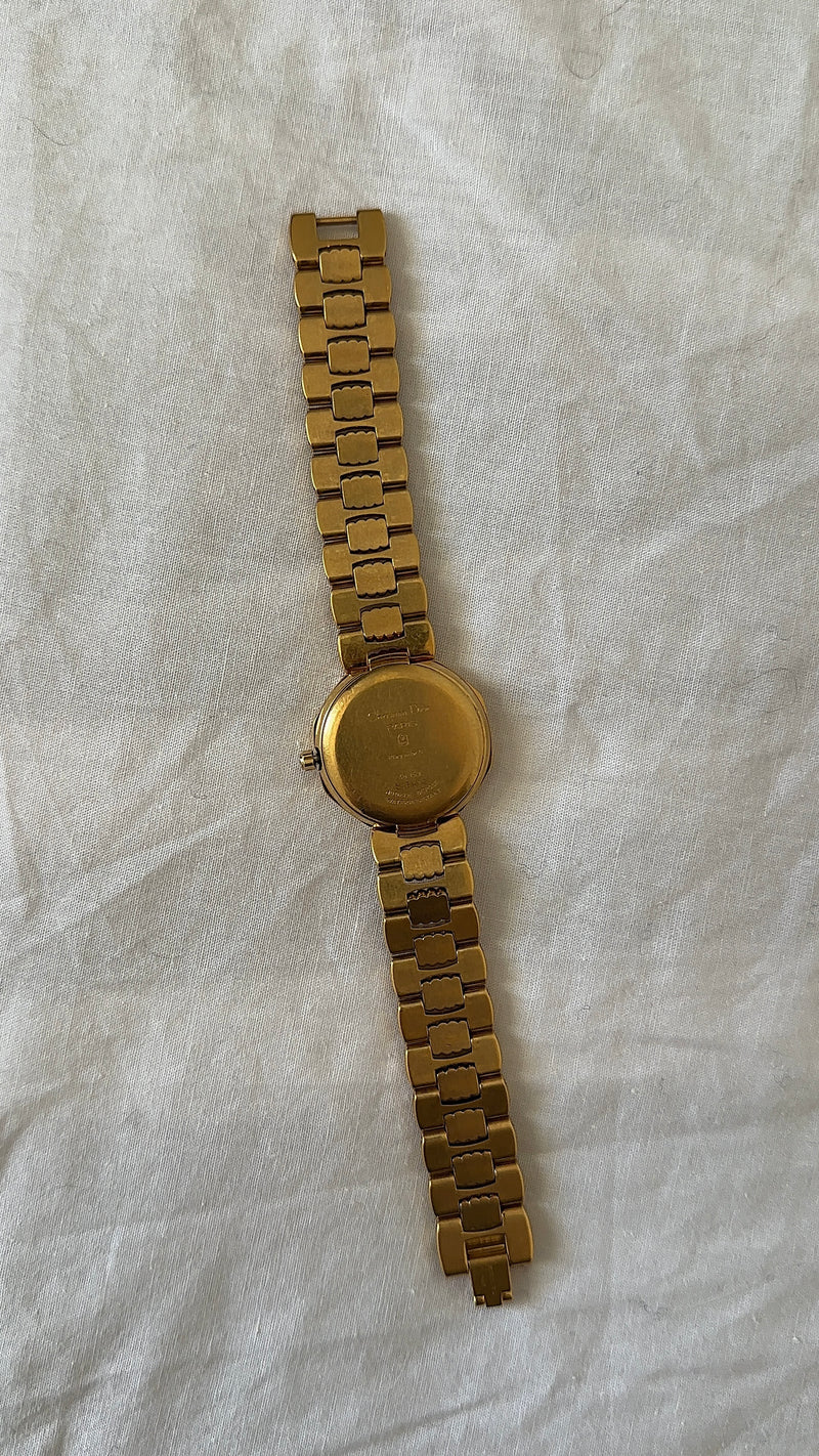 WORKING Gold-Tone Christian Dior Watch